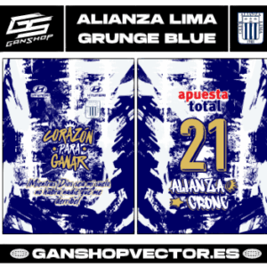 ALIANZA LIMA GRUNGE BLUE