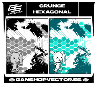 GRUNGE HEXAGONAL