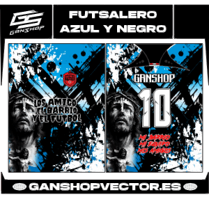 FUTSALERO AZUL Y NEGRO