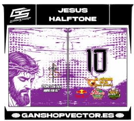 JESUS HALFTONE