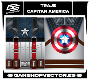 TRAJE CAPITAN AMERICA