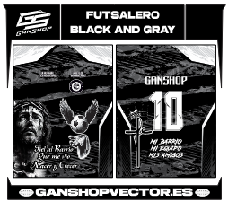 FUTSALERO BLACK AND GRAY