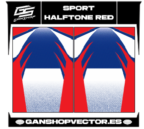 SPORT HALFTONE RED