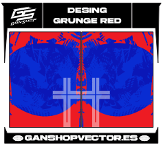 DESING GRUNGE RED