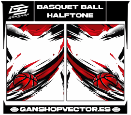 BASQUET BALL HALFTONE