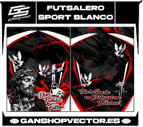 FUTSALERO SPORT BLANCO NEGRO