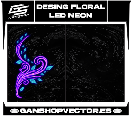 DESING FLORAL LED NEON