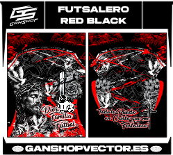 FUTSALERO RED BLACK