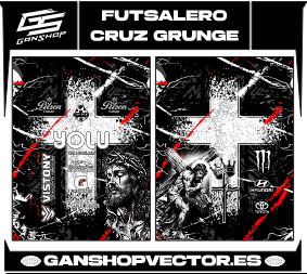 FUTSALERO CRUZ GRUNGE