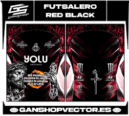 FUTSALERO RED BLACK