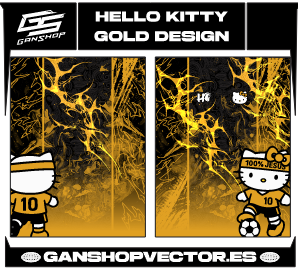 HELLO KITTY GOLD DESGN