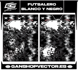 FUTSALERO BLANCO Y NEGRO
