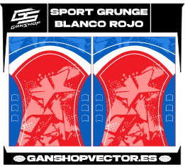 SPORT GRUNGE BLANCO ROJO