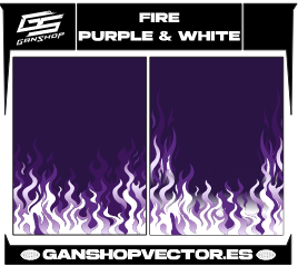 FIRE PURPLE & WHITE