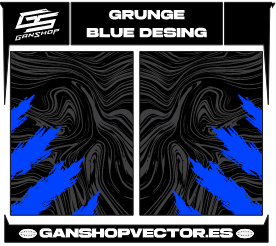 GRUNGE BLUE DESING