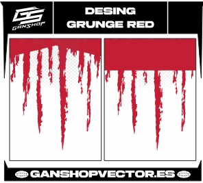 DESING GRUNGE RED