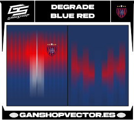 DEGRADE BLUE RED